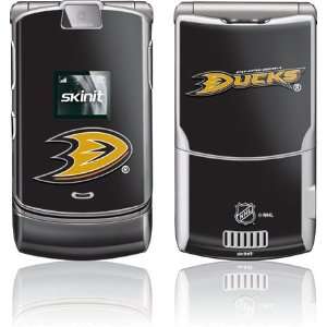  Anaheim Ducks Solid Background skin for Motorola RAZR V3 