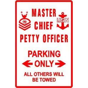  MASTER CHIEF PETTY OFFICER PARKING navy sign