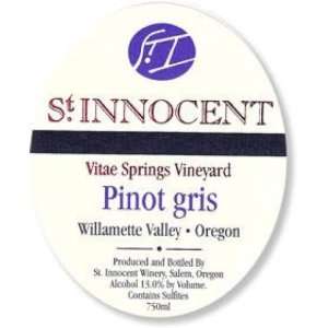  2010 St. Innocent Vitae Springs Willamette Pinot Gris 