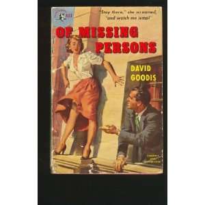  Of Missing Persons David Goodis Books
