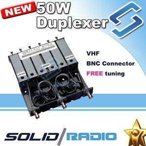 50W VHF 6 cavity duplexer for radio repeater FREE tune  