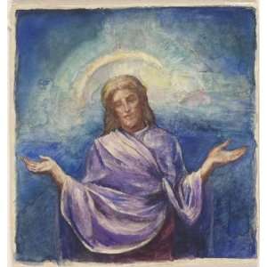 Hand Made Oil Reproduction   John La Farge   24 x 26 inches   Christ 