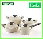 NEW Neoflam Eco Ecolon Pro Coating Eela 4 Casserole Pot Saucepan with 
