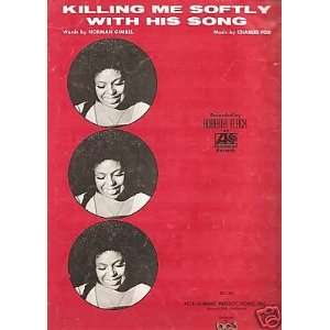  Sheet Music Killing Me Softly With His Song Roberta Flack 