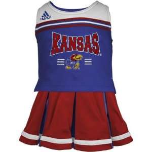   Youth Girls Royal Blue Two Piece Cheerleader Dress