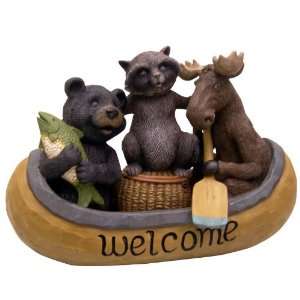 Dhi/Accents 405217 9 3/4 Inch Animals In Canoe