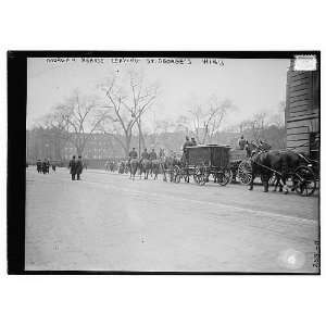  Photo Morgan Hearse leaving St. Georges 1913