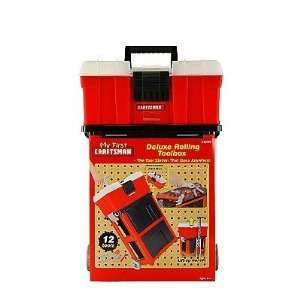  My First Craftsman Deluxe Rolling Toy Toolbox   Red Toys & Games