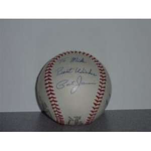  Pat Jarvis Autographed Baseball   Vint Official Nl Giles 