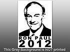 Black and White Ron Paul 2012 Sticker  decal vote elect