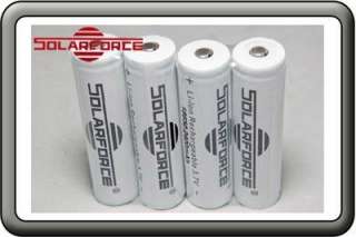 Solarforce 4xPro 18650 2400mAh 3.7v Rec Battery#60105  