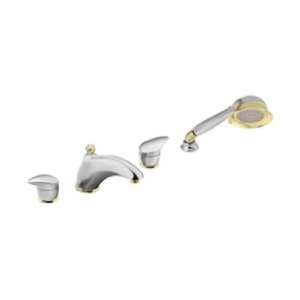 Moen TL942CP Villeta Trim Kit for Two Handle Roman Tub with Built In 