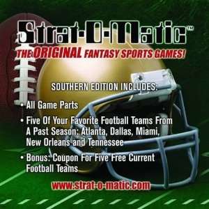 Strat O Matic Football Regional Game Southern Edition