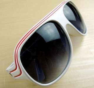 2011 Winter New Fashion Vogue Trendy Stripe BIG Sunglasses With Case 2 