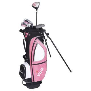 Voit XP Junior Golf Club Set Girls Ages 4 7 & Pink Bag  