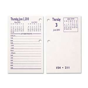  Type II Calendar Pad, 3 1/2w x 5 1/2h, White, 2012, GSA 