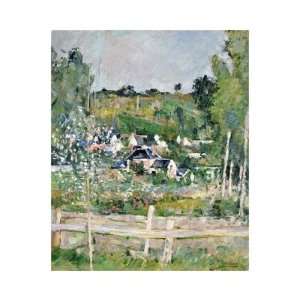  View Of Auvers Sur Oise; The Fence by Paul Cezanne. size 