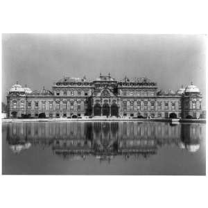  Belvedere Castle,lake,Vienna,Austria,c1942