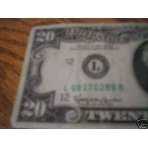  20$ 1963 A   NOTE  BANK OF SAN FRANCISCO   LOW 0 
