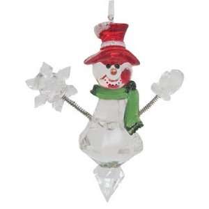  Snowman with Top Hat Christmas Ornament