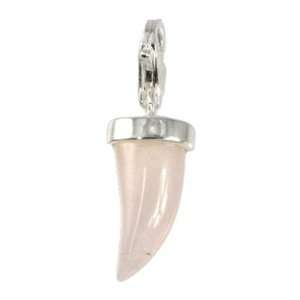 SilberDream Charm tooth rose quartz 925 Sterling Silver Charms Pendant 