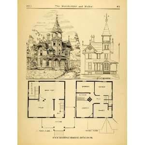  Victorian Cottage Architecture Floor Plans Architectural Sketch Home 
