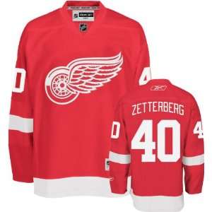 Henrik Zetterberg Reebok NHL  Red  Premier Detroit Red Wings Jersey 