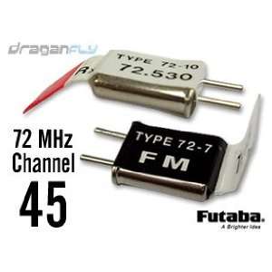  Futaba Channel 45 Crystal Set 72MHz FM Radio Receiver 