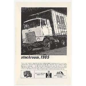  1965 IH International Harvester Truck Stockroom Print Ad 