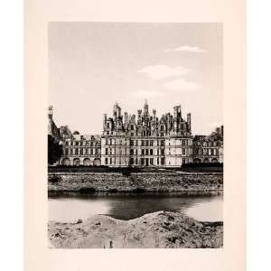 1904 Photogravure Chambord Chateau French Renaissance Architecture 
