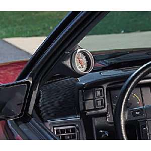 Auto Meter 22418 Black 2 5/8 Single Pilla for r 1992 1995 Honda Civic 