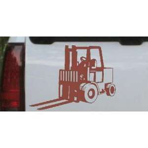 Brown 30in X 22.5in    Fork Lift Construction Business Car Window Wall 