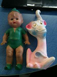 Peter Pan Sun Rubber Cribmates Squeaky Toy Vintage Squeeky  