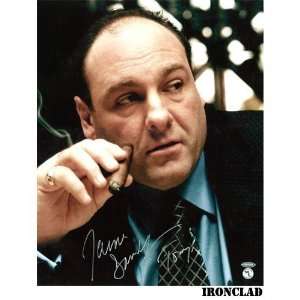  James Gandolfini Autographed Picture   with Tony Soprano 