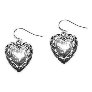 Fashion Costume Jewelry Vintage Style Silver Plated Heart Dangle Drop 