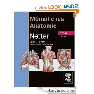 Mémofiches Anatomie Netter   Tronc (French Edition) John T. Hansen 