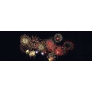  View of a Fireworks Display in the Sky by Panoramic Images 