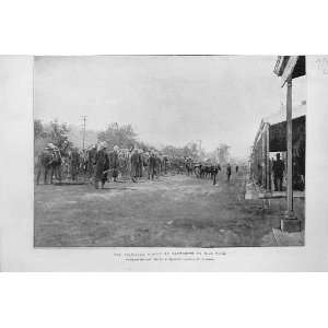   Ladysmith Street War Time South Africa Antique Print