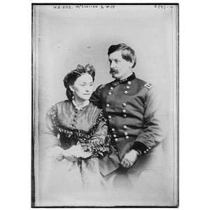  Gen. George McClellan,wife