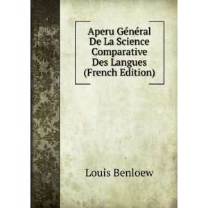  Aperu GÃ©nÃ©ral De La Science Comparative Des Langues 