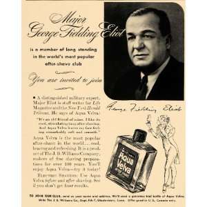  1940 Ad Williams Aqua Velva After Shave Lotion Eliot 