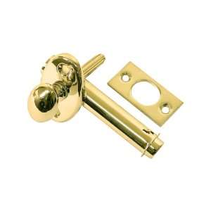 2 3/8 Backset Mortise Privacy Bolt in Unlacquered Brass 