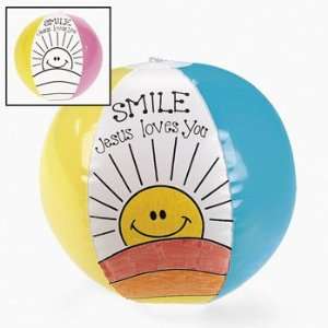  Inflatable Color Your Own Religious Beach Balls   Craft 