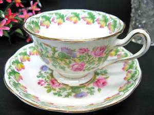 ROYAL ALBERT LOYALTY VICTORIANS TEA CUP AND SAUCER DUO THISTLE  