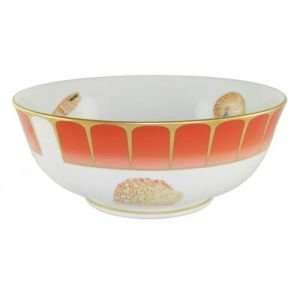  Lynn Chase Designs Coral Seas Open Vegetable Bowl 9 Inch 
