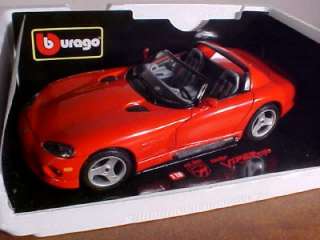  is a diecast 1992 Dodge Viper by Bburago. Scale is 1/18. It is new 