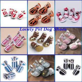 Dog Puppy Shoes Boots Bootie Sport Sneakers PU／Mesh/Canvas All Size 