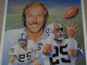 Fred Biletnikoff Raiders Super Bowl MVP Litho Poster  