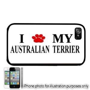   Paw Love Dog Apple iPhone 4 4S Case Cover Black 