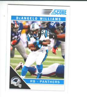 2011 Score Carolina Panthers 11 Card Team Set W/SPs  